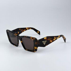 Prada PR08YS 01V8C1 Men BRAND NEW Sunglasses Havana Honey Brown Cat Eye